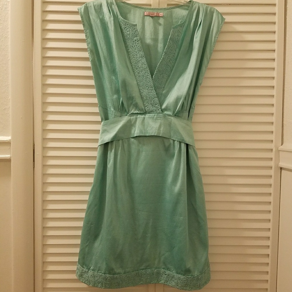 Aqua cocktail dress